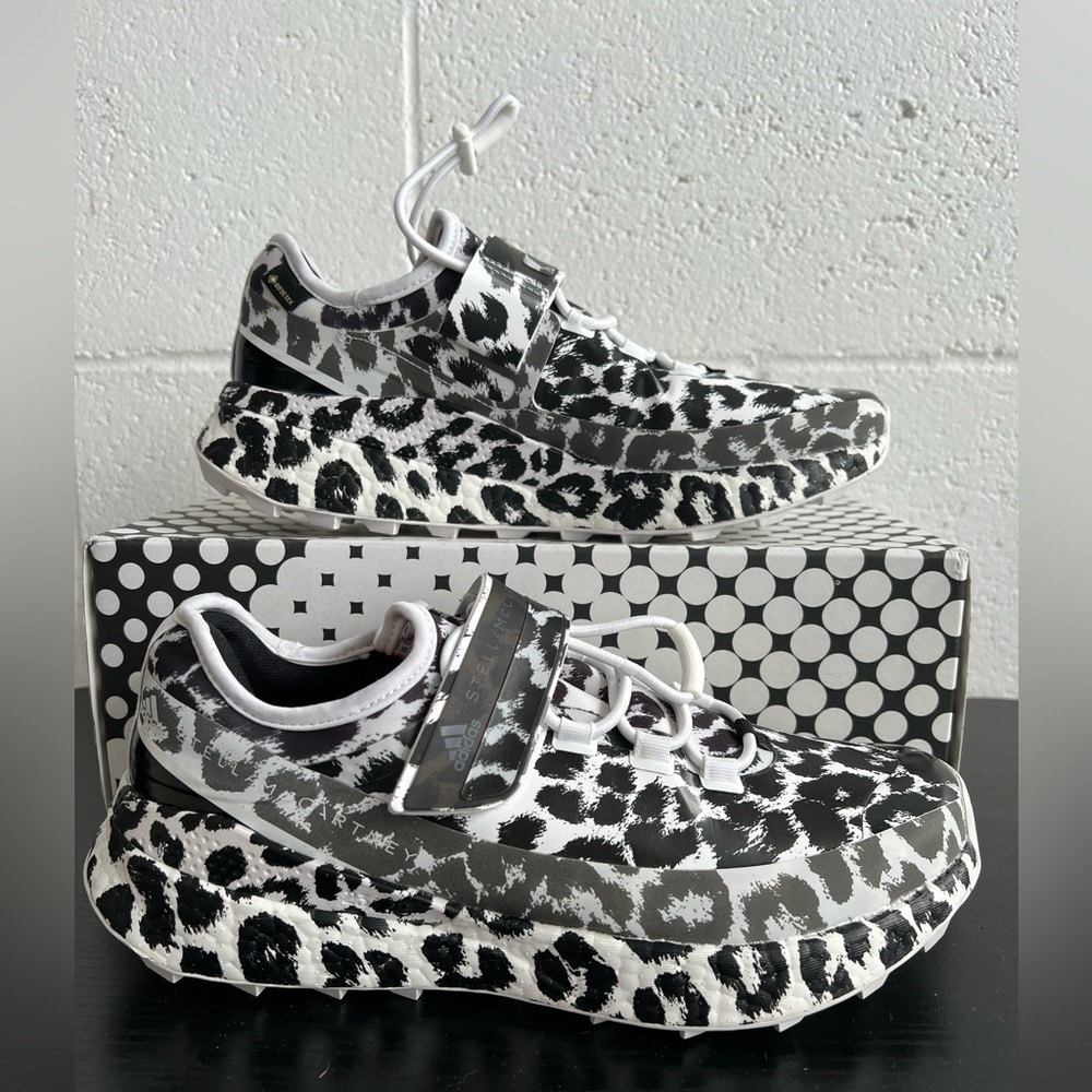 Adidas Stella McCartney Outdoor Boost RAIN.RDY Leopard  Goretex Size 8.5 RARE